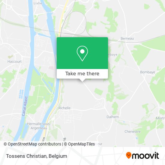 Tossens Christian map