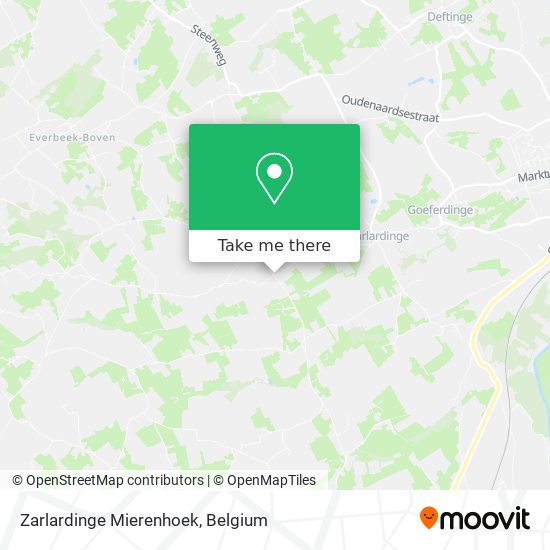 Zarlardinge Mierenhoek map