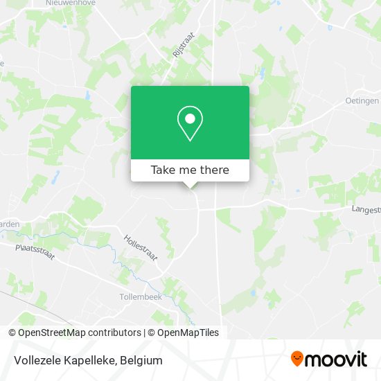 Vollezele Kapelleke plan