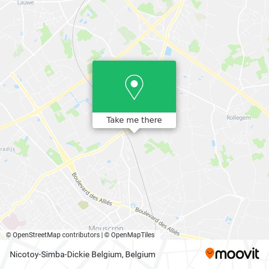 Nicotoy-Simba-Dickie Belgium map