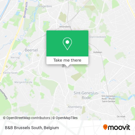 B&B Brussels South map