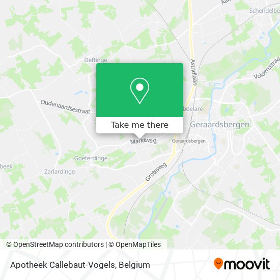 Apotheek Callebaut-Vogels map