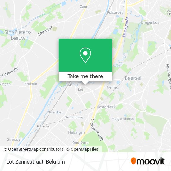 Lot Zennestraat map