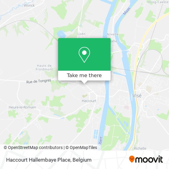 Haccourt Hallembaye Place map