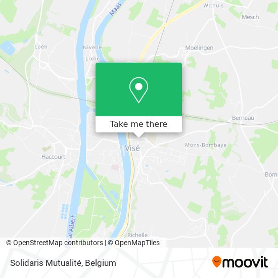 Solidaris Mutualité map