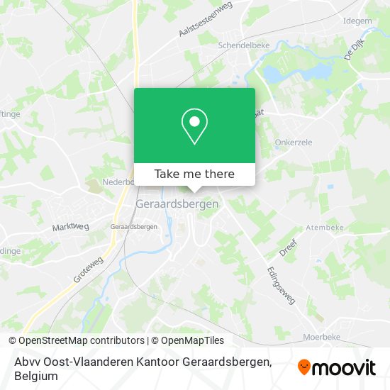 Abvv Oost-Vlaanderen Kantoor Geraardsbergen map