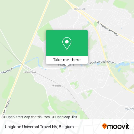 Uniglobe Universal Travel NV map