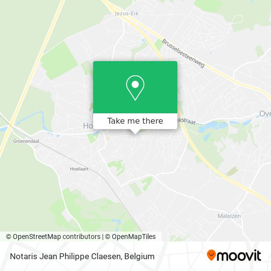 Notaris Jean Philippe Claesen map