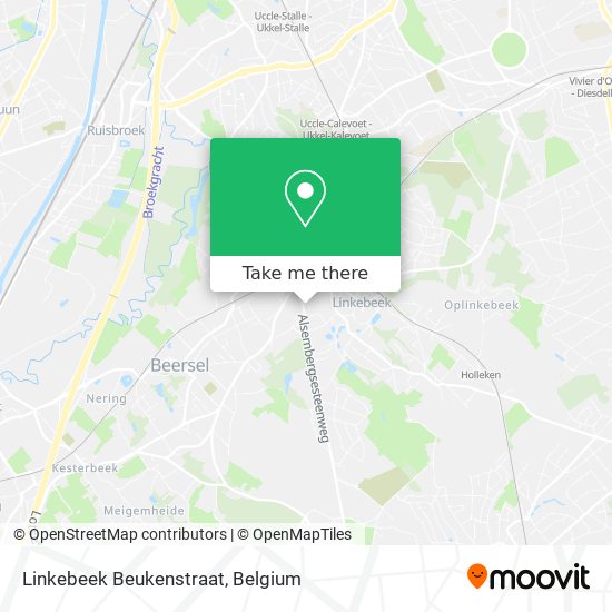 Linkebeek Beukenstraat map