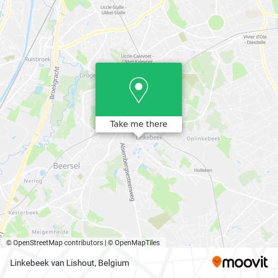 Linkebeek van Lishout map