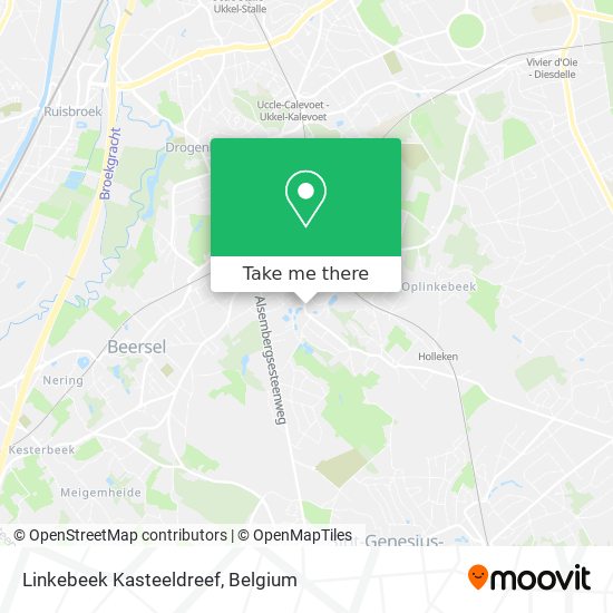 Linkebeek Kasteeldreef map