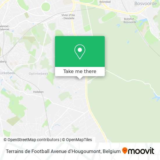 Terrains de Football Avenue d'Hougoumont plan