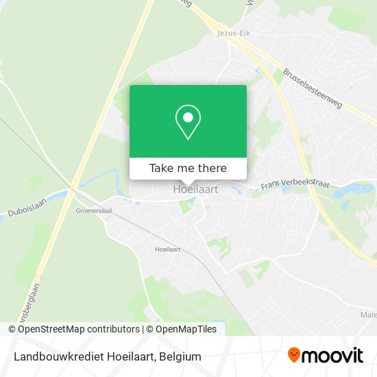 Landbouwkrediet Hoeilaart plan