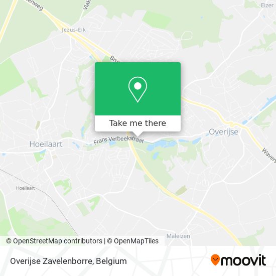 Overijse Zavelenborre map