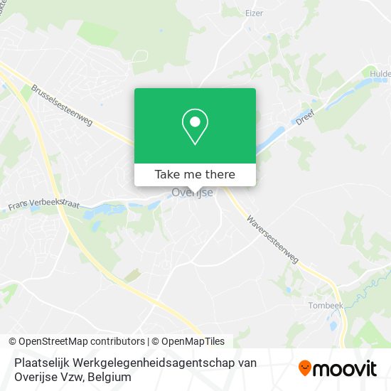 Plaatselijk Werkgelegenheidsagentschap van Overijse Vzw map