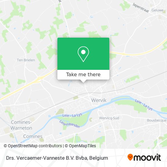 Drs. Vercaemer-Vanneste B.V. Bvba map