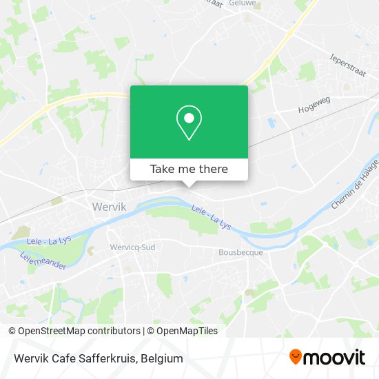 Wervik Cafe Safferkruis map