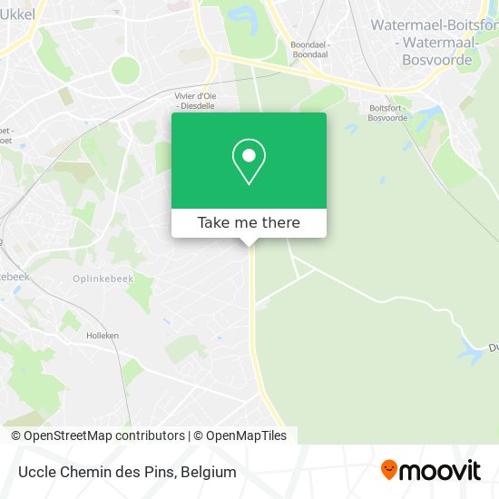 Uccle Chemin des Pins map