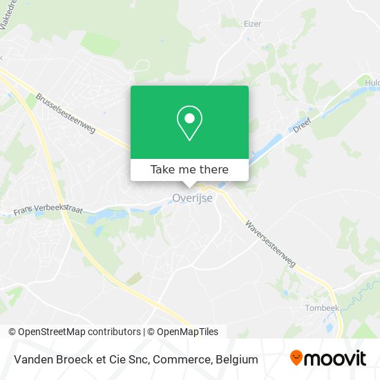 Vanden Broeck et Cie Snc, Commerce map