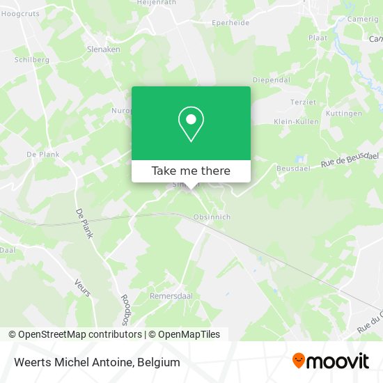 Weerts Michel Antoine map