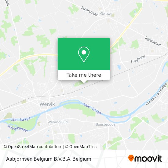 Asbjornsen Belgium B.V.B.A map