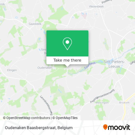 Oudenaken Baasbergstraat plan