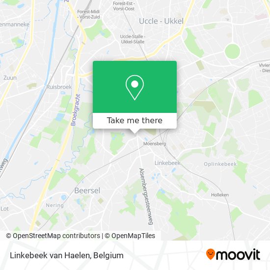 Linkebeek van Haelen map