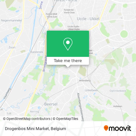 Drogenbos Mini Market map