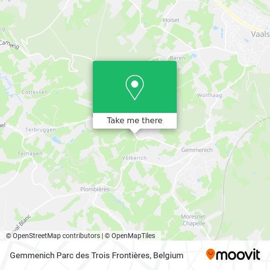 Gemmenich Parc des Trois Frontières map