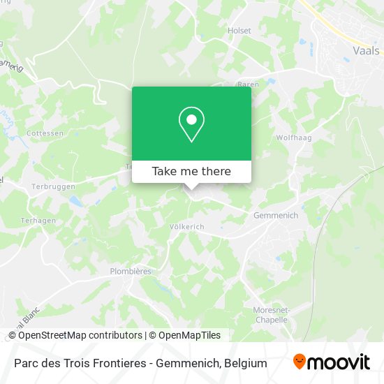 Parc des Trois Frontieres - Gemmenich map