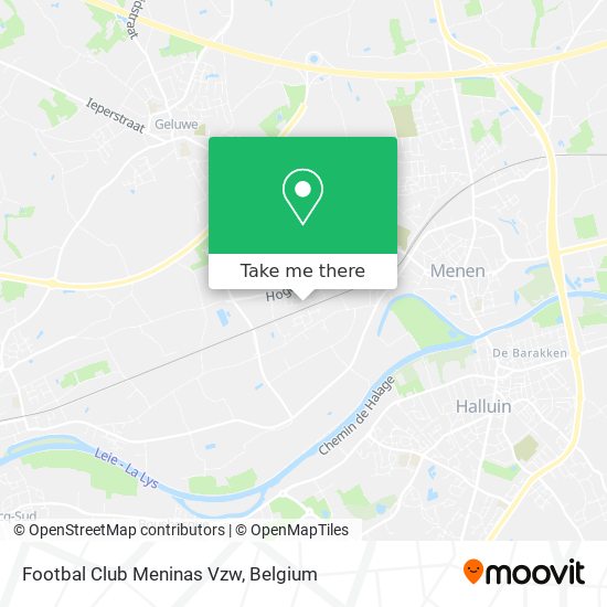 Footbal Club Meninas Vzw map