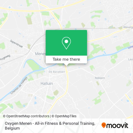 Oxygen Menen - All-in Fitness & Personal Training map