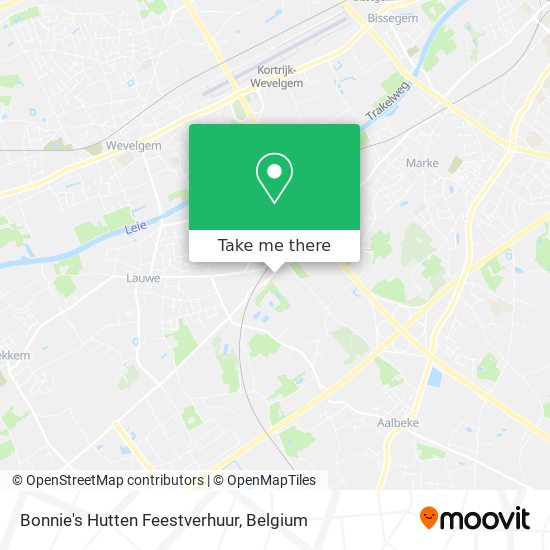 Bonnie's Hutten Feestverhuur map