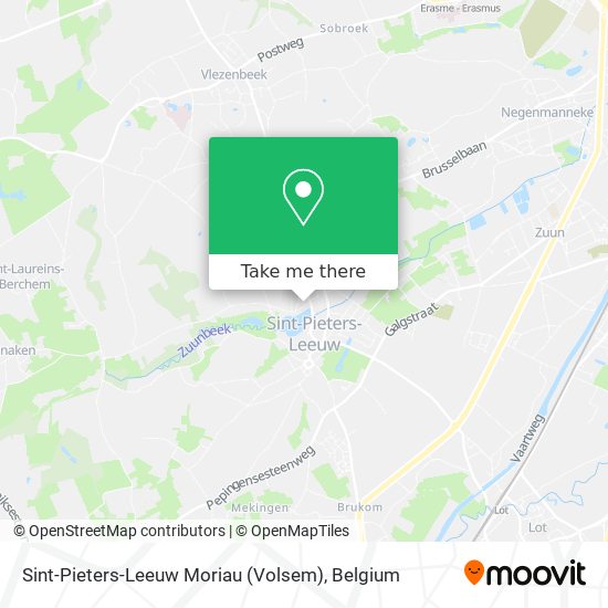 Sint-Pieters-Leeuw Moriau (Volsem) map