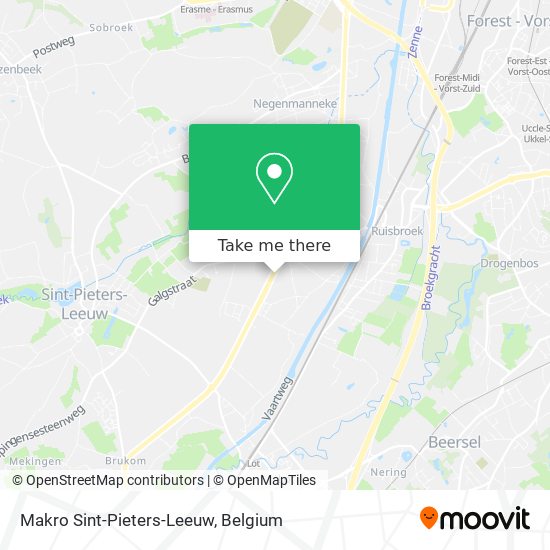 Makro Sint-Pieters-Leeuw map