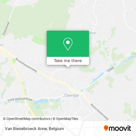 Van Biesebroeck Anne map