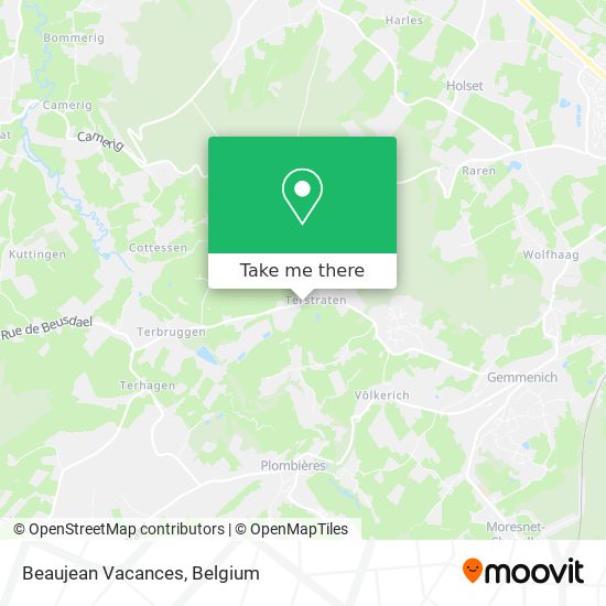 Beaujean Vacances map