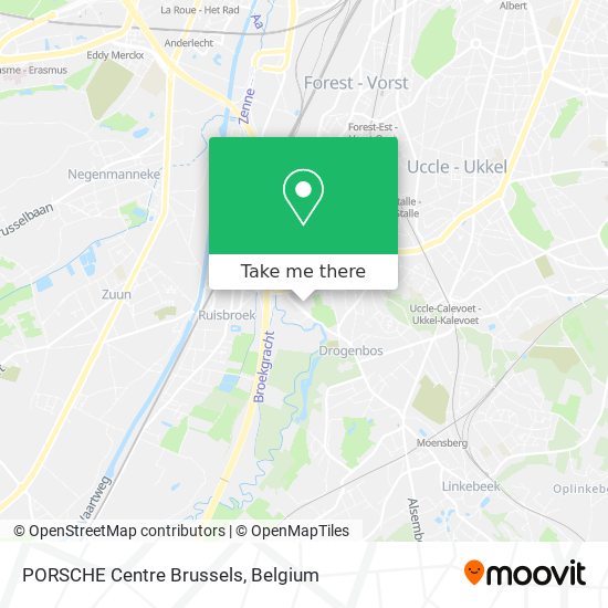 PORSCHE Centre Brussels map