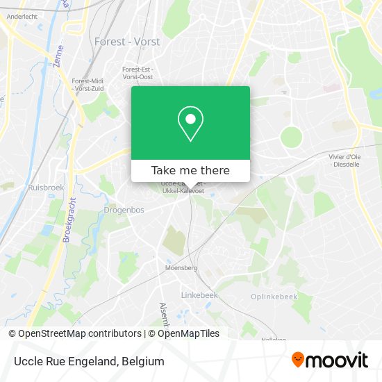 Uccle Rue Engeland plan