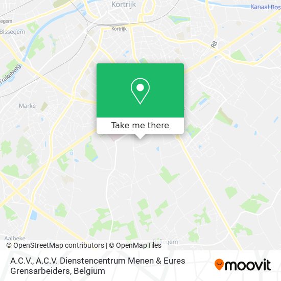 A.C.V., A.C.V. Dienstencentrum Menen & Eures Grensarbeiders map