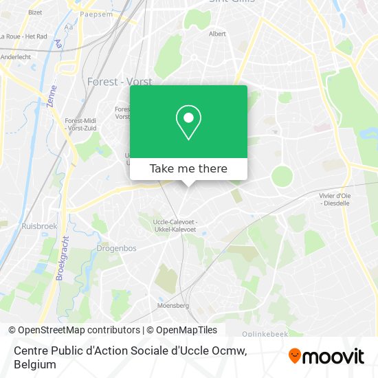 Centre Public d'Action Sociale d'Uccle Ocmw map