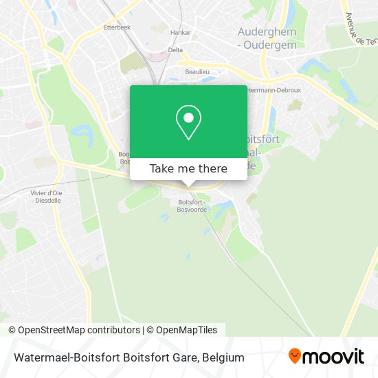 Watermael-Boitsfort Boitsfort Gare plan