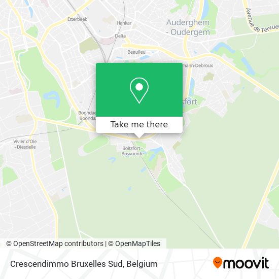 Crescendimmo Bruxelles Sud map