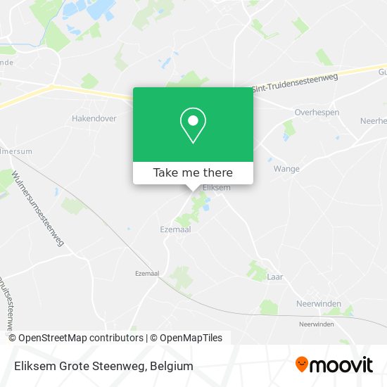 Eliksem Grote Steenweg map