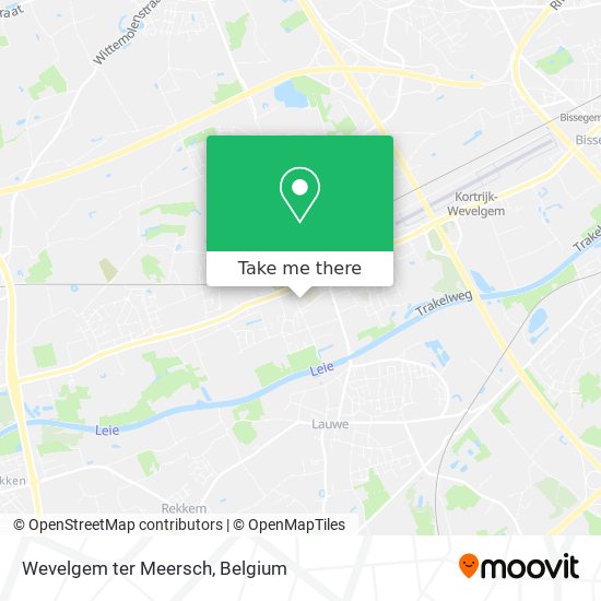 Wevelgem ter Meersch map