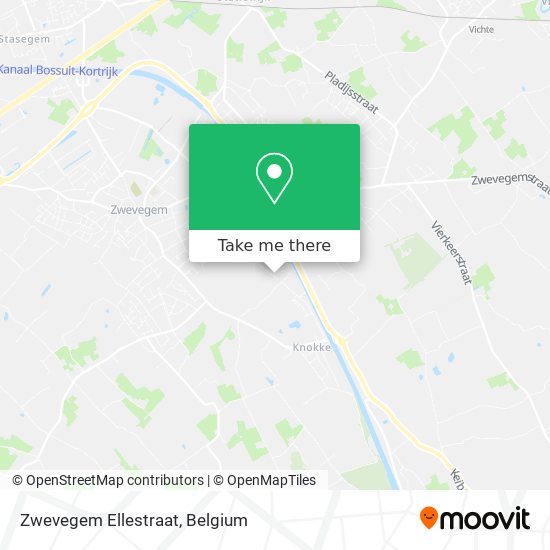 Zwevegem Ellestraat map