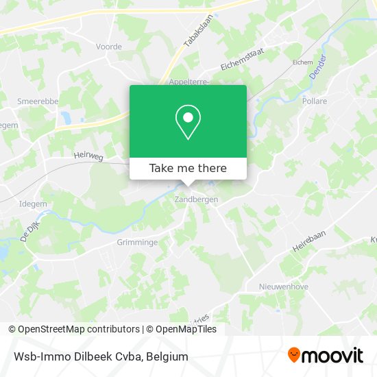 Wsb-Immo Dilbeek Cvba map