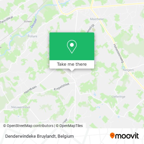 Denderwindeke Bruylandt map