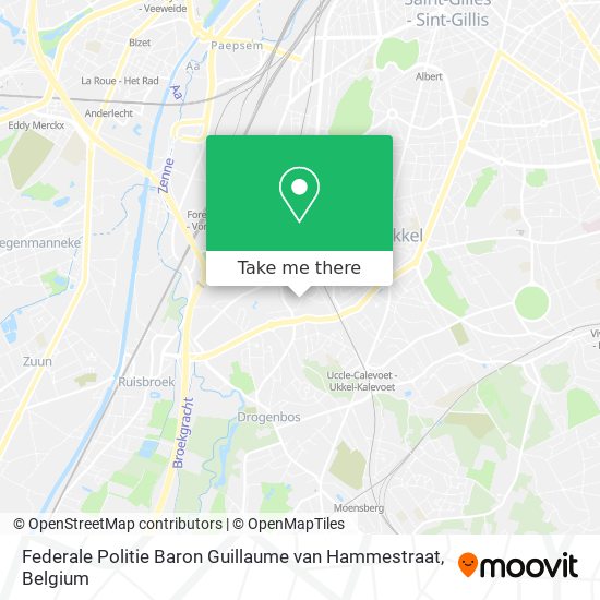 Federale Politie Baron Guillaume van Hammestraat map