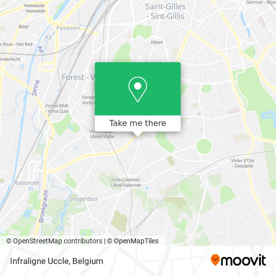 Infraligne Uccle map